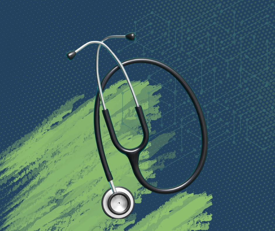 Illustration of stethoscope.