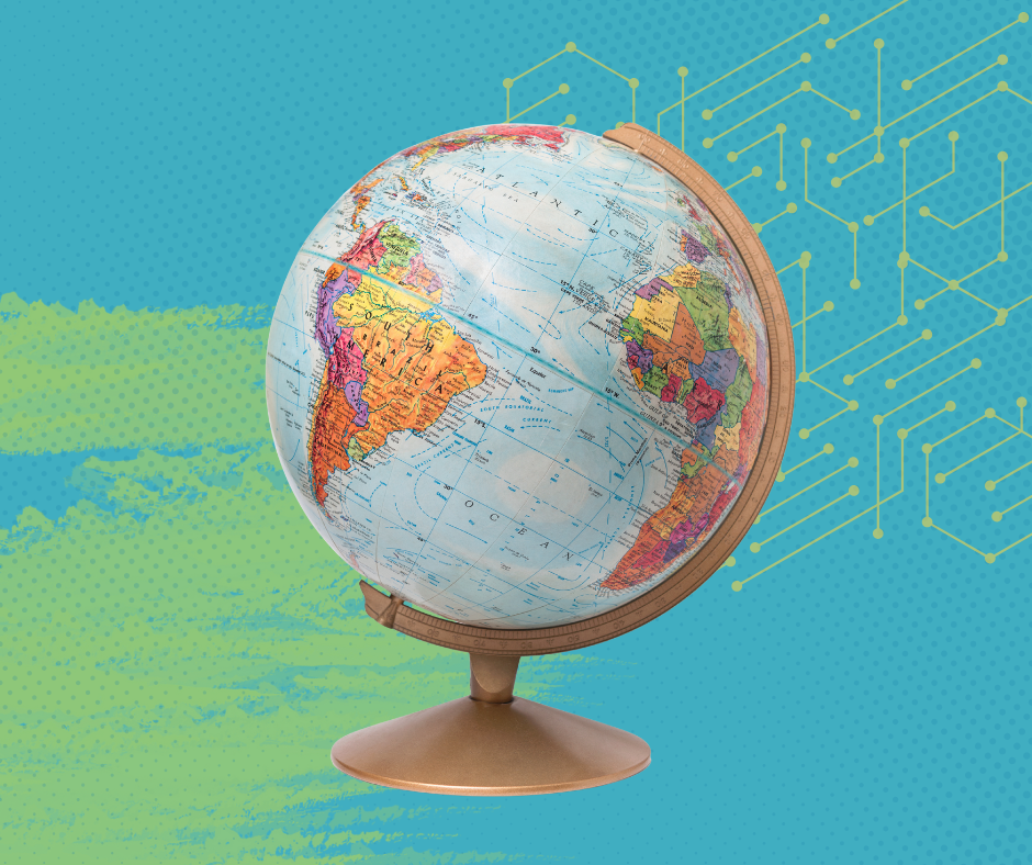 Illustration of globe.